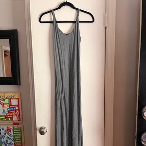 Forever21 maxi bodycon striped cotton dress, size M